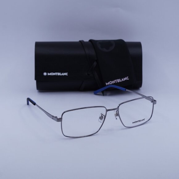 Montblanc MB0108O 002 Rectangle Eyeglasses 57mm – Ruthenium - Picture 6 of 10
